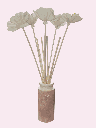 Vase tube rose rose fleurs et batonnets.png