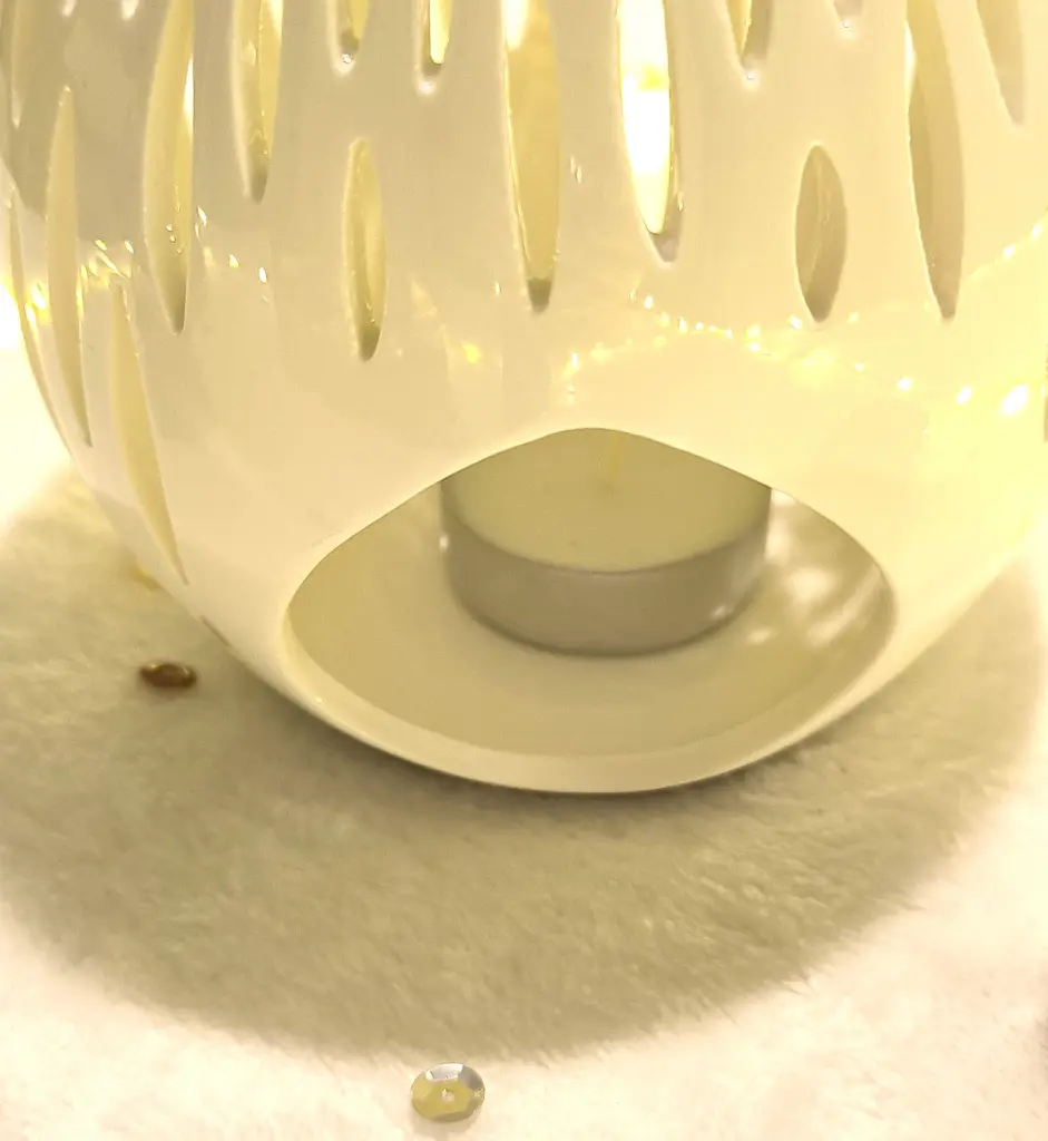 Brûle Parfum Céramy Ovali – Bougeoir en Céramique Laquée Blanc – vu de dos Diffusion Cires Parfumées, Huiles Essentielles .webp