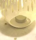 Brûle Parfum Céramy Ovali – Bougeoir en Céramique Laquée Blanc – vu de dos Diffusion Cires Parfumées, Huiles Essentielles .webp