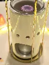 Brûle Parfum et Fondant Série Inspiration Cinco – Brûleur Huiles Essentielles, Fondant Cires Parfumées, Senteurs – Céramique et Métal – Diffusion Douce vu de dos.webp