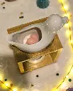 Brûle Parfum Naturea Birdy Blanc, vu de dessus, pour petit fondants..webp
