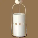 Brûle Parfum et Fondant Série Inspiration Cinco – Brûleur Huiles Essentielles, Fondant Cires Parfumées, Senteurs – Céramique et Métal – Diffusion Douce                                                                     (Pour ne bonne utilisation, il convient d'utiliser des gros fondants ou deux petits)   