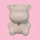 Brûle Parfum Céramy Teddy – Brûleur Céramique Animaux – Diffusion Cires Parfumées, Huiles Essentielles, Parfums et Senteurs   (Pour ne bonne utilisation, il convient d'utiliser des gros fondants ou deux petits)