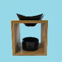 Brûle Parfum Série Naturea Modèle Kalos noir – Brûleur en Bambou et Céramique pour Cire Parfumée, Fondant, Parfum et Huile Essentielle                                                                         
(Pour ne bonne utilisation, il convient d'utiliser des gros fondants ou deux petits)                                                                                               