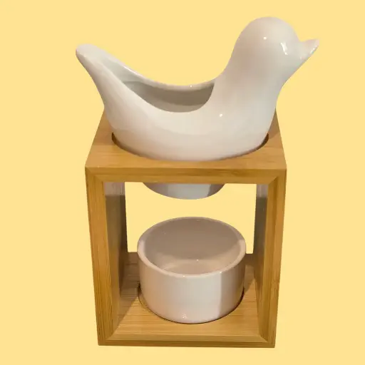Brûle Parfum Naturea Birdy Blanc                                                        (Pour ne bonne utilisation, il convient d'utiliser deux petits fondants)            
